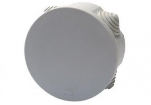 TDM ELECTRIC SQ1401-0102 Распаячная коробка ОП D85х40мм, крышка, IP54, 4вх. TDM